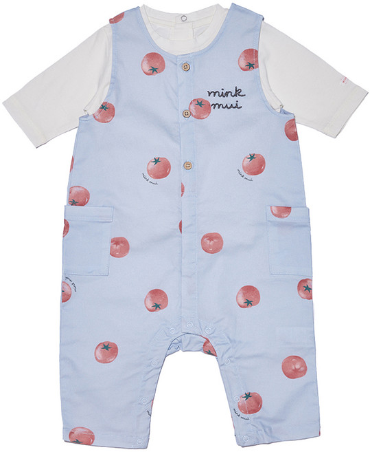 Minkmui 嬰幼兒用迷你番茄棉質連身衣套裝