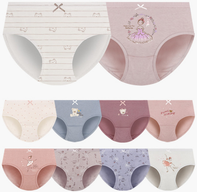 mrkids 兒童女用三角內褲10件組