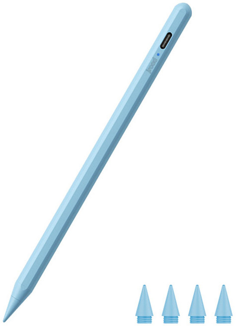 jroad iPad 觸控筆 + 4入筆尖組, 1套, 天藍色