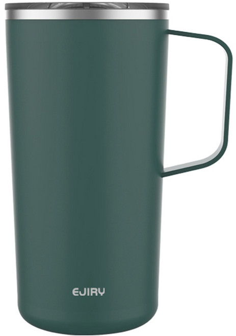 EJIRY 丹迪馬克杯, 深綠色, 600ml, 1個