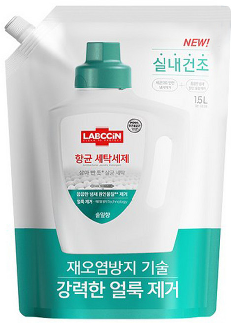 LABCCiN 室內晾衣型洗衣精補充包 松葉香, 3包, 1.5L