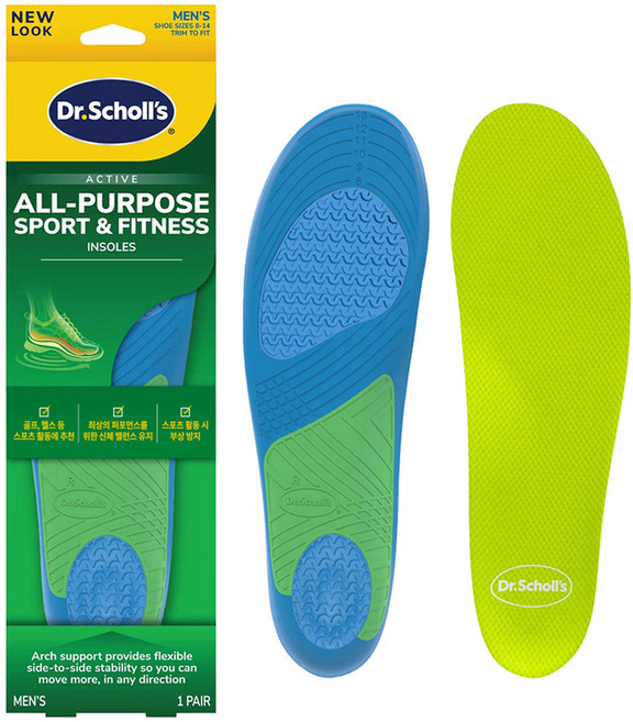 Dr. Scholl's 爽健 男士運動健身足底筋膜鞋墊