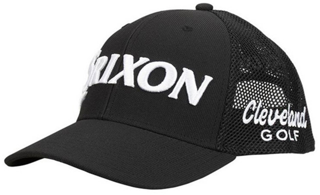 SRIXON 原始卡車司機網狀高爾夫球帽, 黑+白
