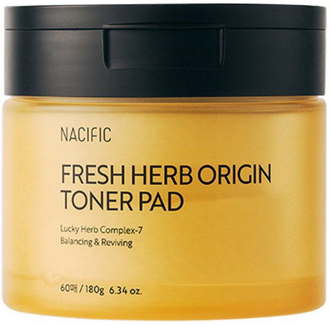 NACIFIC 清新草本經典爽膚水棉片 180g, 1罐, 60片