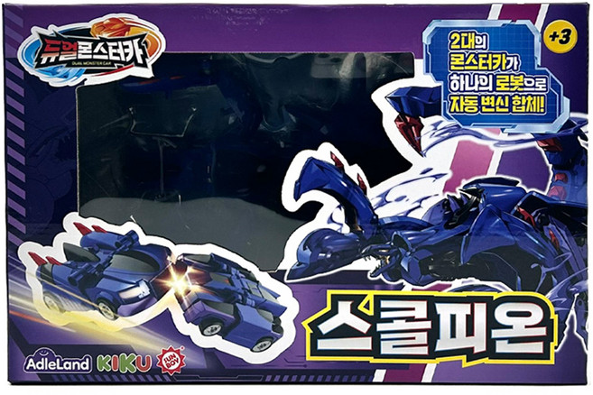 ADLE LAND 雙重怪獸車 機器人玩具 蠍子, 1個, 混合顏色