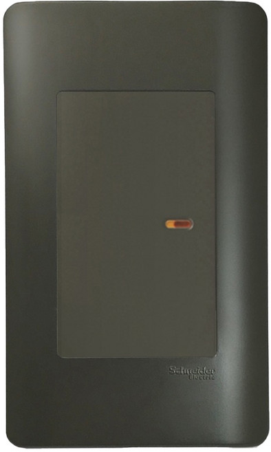 Schneider Electric 施耐德電機 ZENcelo系列 單切三路純平開關 鐵灰色, 1個