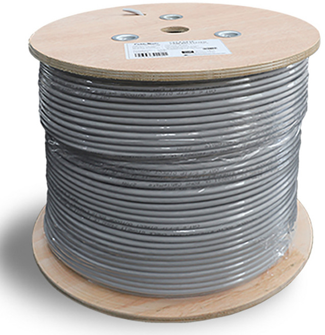 CableMate CAT 6 S-FTP 千兆自製用捲筒式網路線 CM1192, 1個, 灰色, 300m
