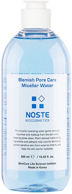 NOSTE Blemish毛孔護理膠束卸妝水, 400ml, 1瓶