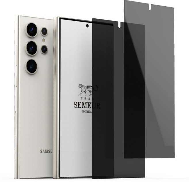 SEMEUR 防窺 支援指紋辨識 TPU全覆蓋 手機螢幕保護貼 2片組, 1套