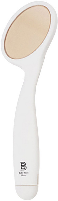 Bebe Foot Glass 第7季 指甲拋光 雙面除腳皮器 白色, 1個, 1入