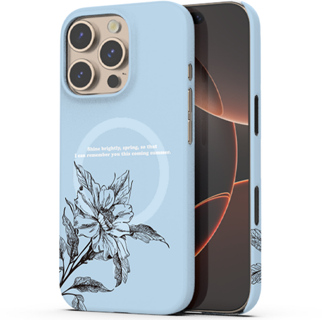 Essenceware 復古花朵 MagSafe 硬殼手機殼