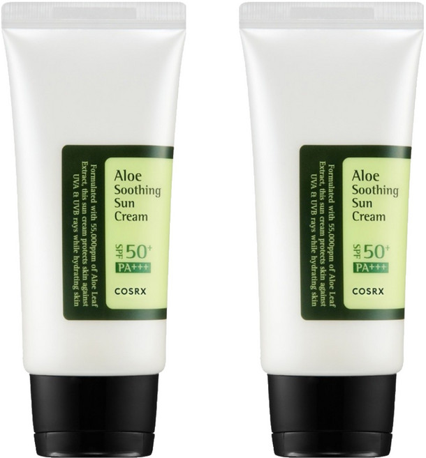 蘆薈安撫防曬乳 SPF50+ PA+++, 50ml, 2條