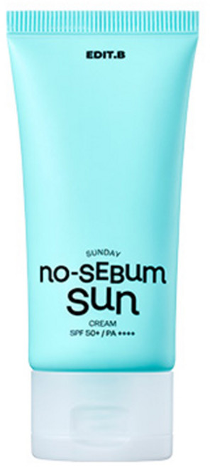 EDITB Sunday控油防曬乳 SPF50+ PA++++, 50ml, 1條