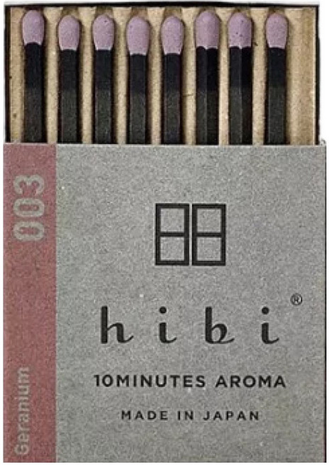 hibi 香氛火柴 8入組, 天竺葵