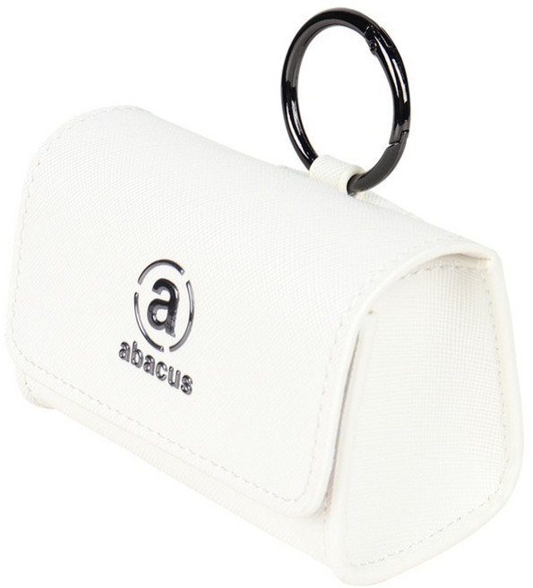 abacus 雙顆高爾夫球收納包 AS01BGU0102, 白色, 1個