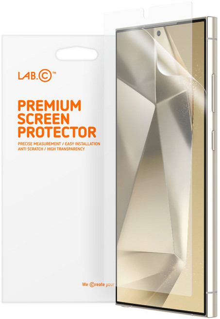 LAB.C C Skin 自我修復 低反射 防指紋 E TPU 聚氨酯 5層 螢幕保護貼 2片組, 1套