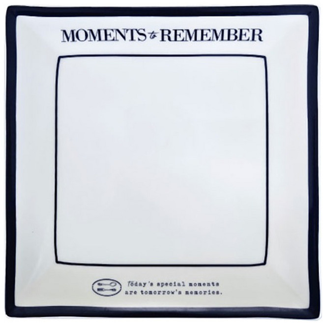 BELUZ casa Moment 正方形盤, 白色, 1個