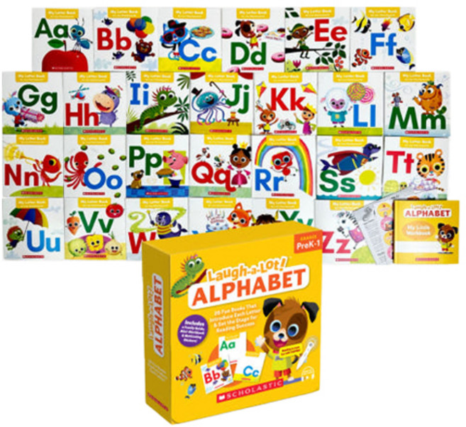 SCHOLASTIC Laugh-a-Lot 字母點讀筆相容 + APP + 練習本套組, PreK-1
