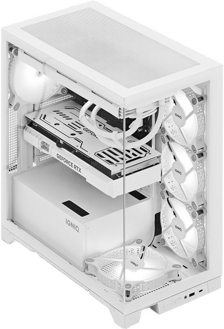IGNIQ 2025 Integ Master 9900X Ryzen 9 Ryzen 9000 系列, 白色, Free DOS, 2TB, 64GB, IG-ITM00026