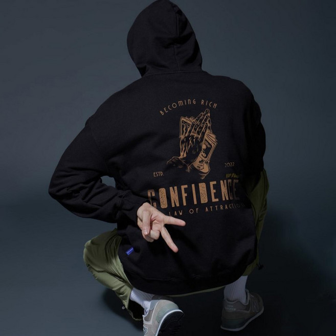 원헌드레드퍼센트 GOODD b스케치 시리즈 NO.1 베이직 헤비 후드