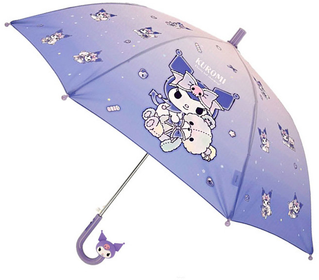 三麗鷗 兒童用 酷洛米 53 粉彩 清晰可見 晴雨兩用傘 OUHKU10105