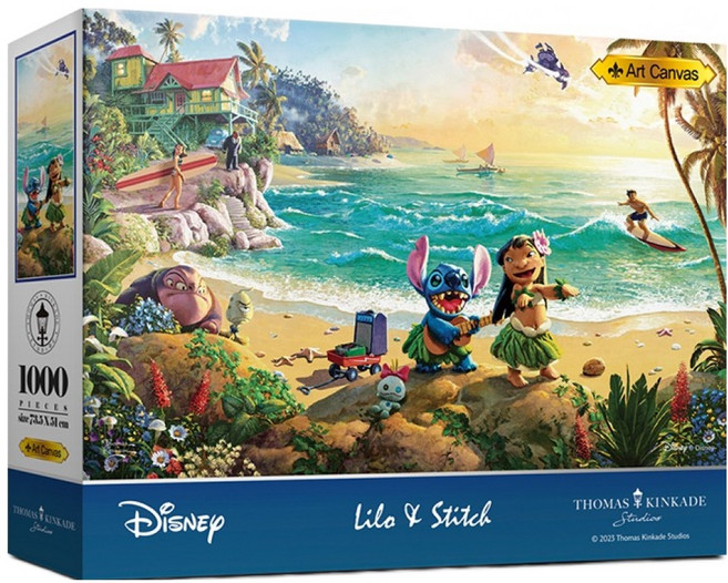 THOMAS KINKADE 迪士尼 星際寶貝 拼圖 7021, 1000件, 1個, 混合色