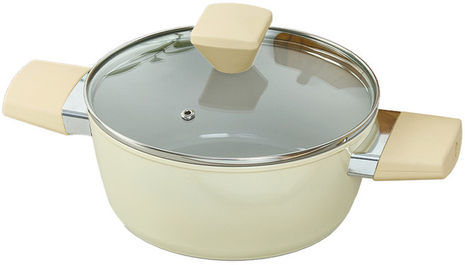 韓國 OiC Silverstar IH Plus Pot 雙耳鍋, 1個, 混色, 20cm