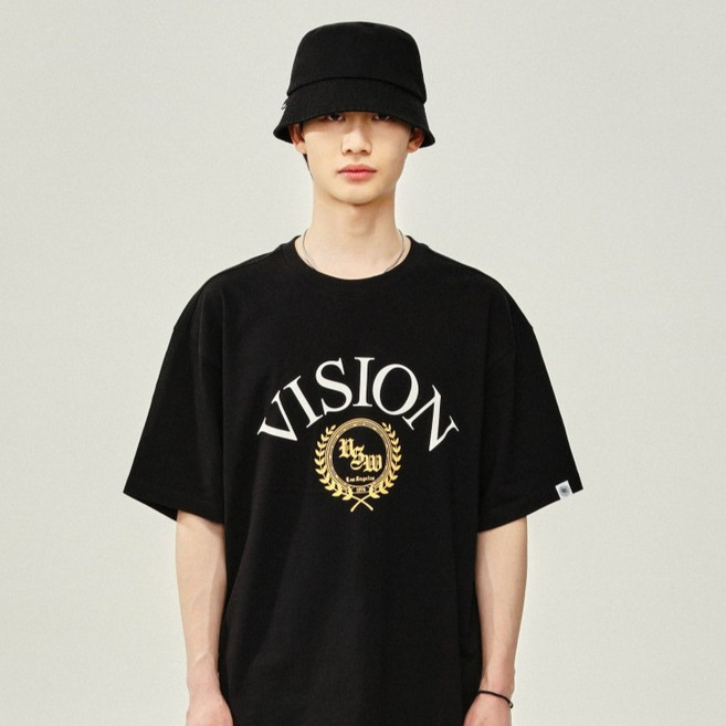 VISION STREET WEAR Arch Emblem T-Shirts VS2202ST06BK
