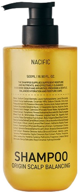 NACIFIC 頭皮平衡洗髮精, 1瓶, 500ml