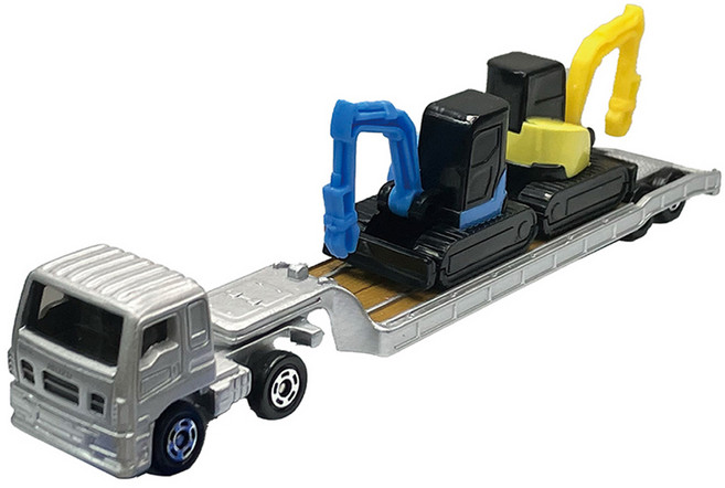 TOMICA T-ARTS KOREA 長款Tomica 142 Isuzu Giga 工程重型機械運輸車 玩具, 1個, 混合顏色