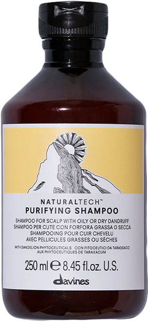 davines 達芬尼斯 台灣公司貨 自然生機洗髮露 純淨抗屑, 250ml, 1瓶