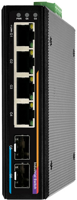 NEXTU Slovan 4埠 TP 2SFP 工業用 Giga 交換式集線器, 1個, 8524GDT