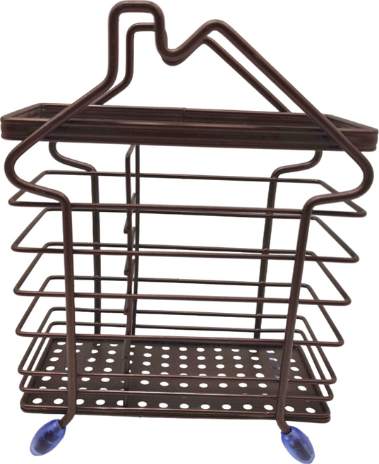PINGE 簡約筒刀叉勺瀝水架 1kg, 1層, 黑色, 1個