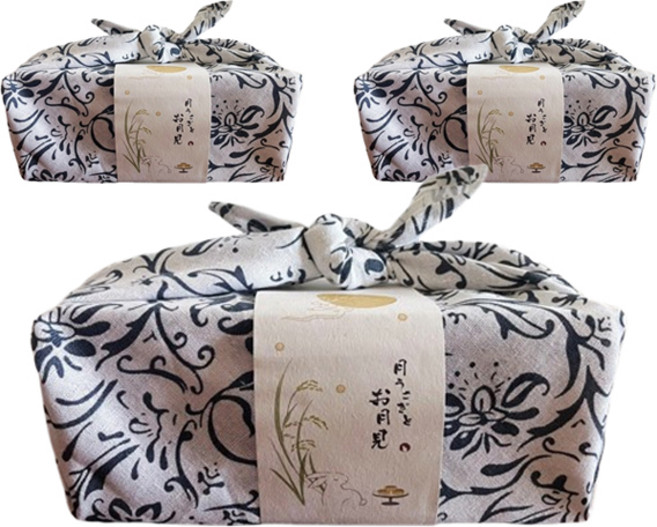 Maket Gamseong 經典棉質包袱巾, 款式1, 3個