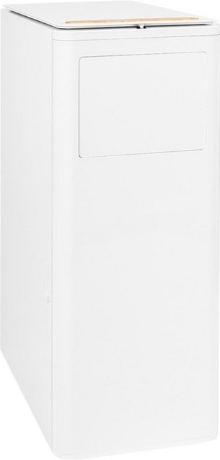 MONOFLAT Dual Lock 防臭垃圾桶 30L + 垃圾袋組合, 木紋 + 白色