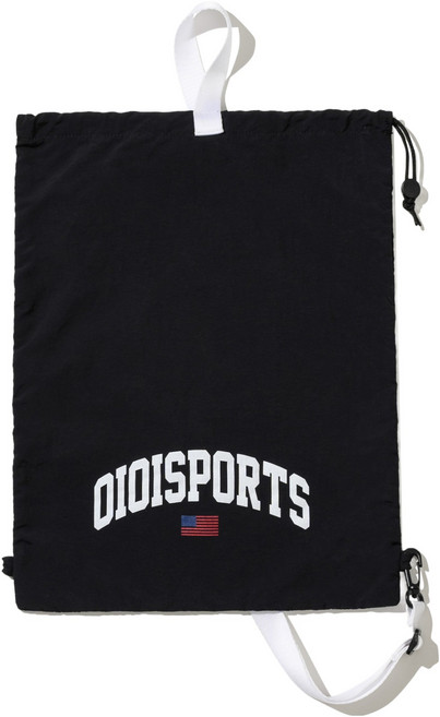 Oioicollection FLAG LOGO GYM SACK OI1A1SBA21, 黑色