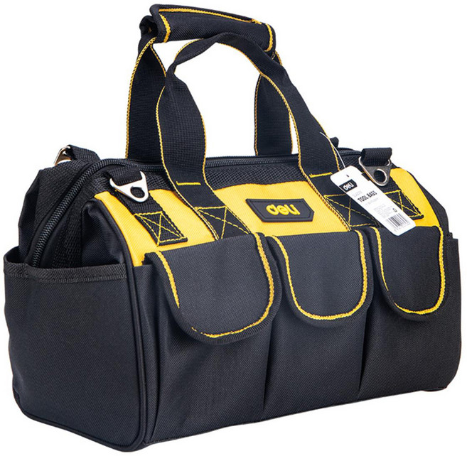 deLi 得力 工具系列 雙層工具包 EDL430118 黃色, 1個