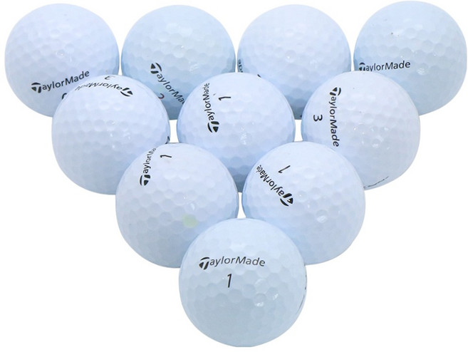 TaylorMade Unique Epic二手混合高爾夫球 A+級 42.67mm, 1組, 10顆, 白色