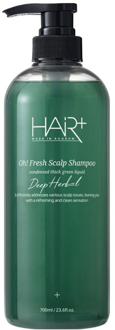 HAiR Plus Oh fresh深層草本強健髮根洗髮精 清新綠草本香, 700ml, 1個
