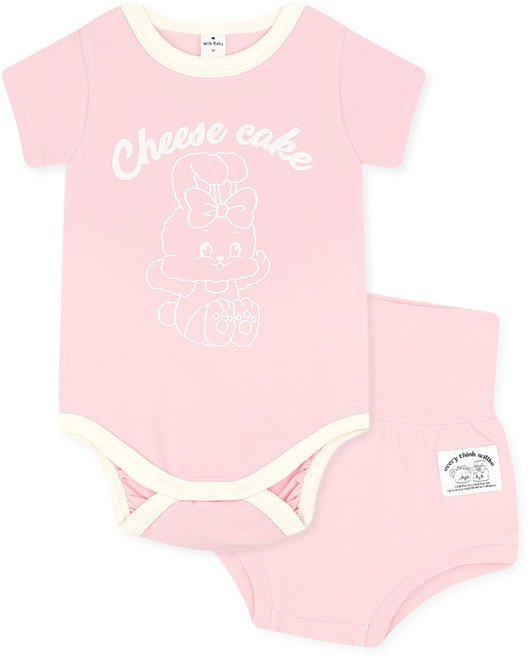 Milk Baby Maple Bebe 連身衣與夏季護肚燈籠褲套裝