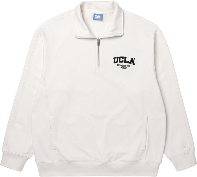 UCLA 開衩細節長袖半拉鍊T恤 UA3LT91