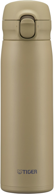TIGER 虎牌 Super Clean 一鍵式真空斷熱保溫保冷隨行杯 MKR-W050, 橡木米色, 1個, 500ml