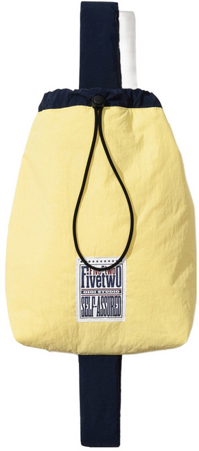 5252 BY OiOi FIVETWO VINTAGE LABEL SPORTS BAG 52BHFWASB01, 檸檬黃