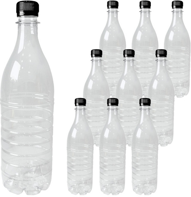 Daekyungpetsaneop 濁酒 PET 容器 GW 750ml x 10入 + 黑色瓶蓋 10入組, 1套