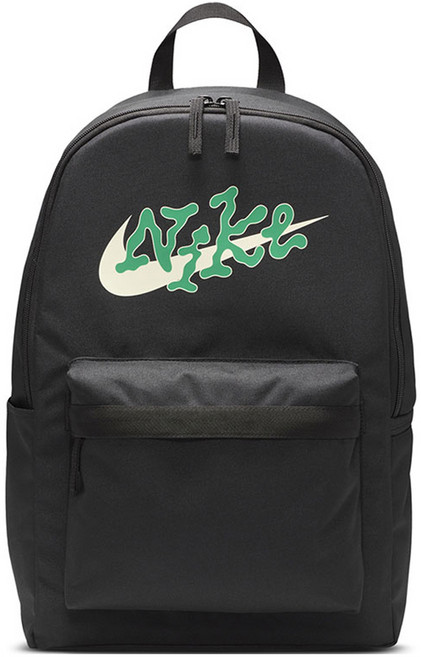 NIKE 耐吉 Heritage 後揹包 FN0878-010, Black/Black/Stadium Green