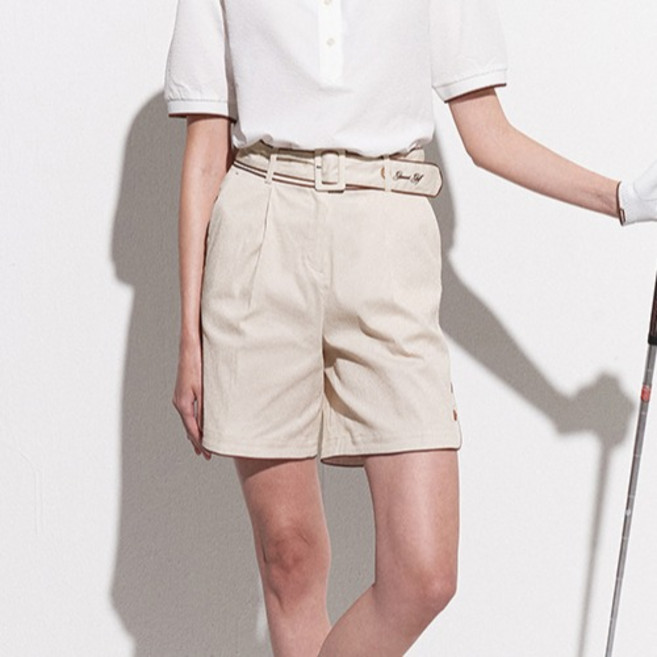 GARMENT GOLF 女款泡泡紗條紋短褲 GFHPD252