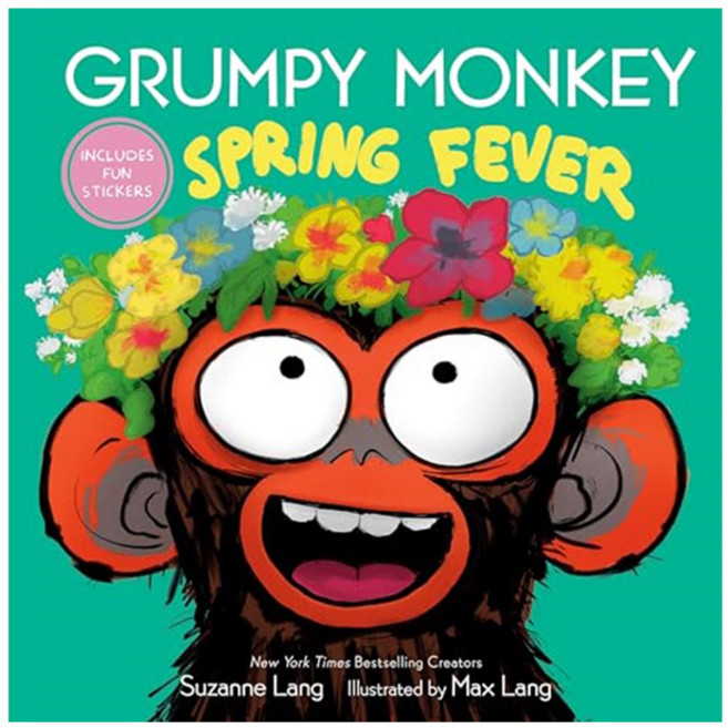 Grumpy Monkey Spring Fever:Includes Fun Stickers!, 脾氣暴躁的猴子:春季發燒哈, Random House Studio