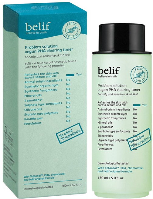 빌리프 프라블럼 솔루션 PHA 클리어링 토너, 1개, 150ml