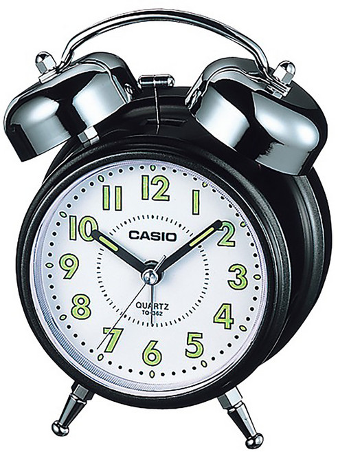 CASIO 卡西歐 造型指針鬧鐘 黑色