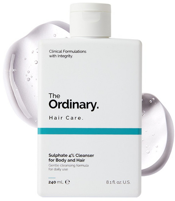 The Ordinary. 4% 硫酸鹽潔膚露 體部&頭髮洗髮乳, 1個, 240ml